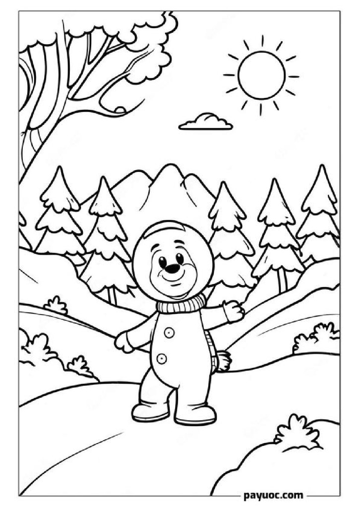 Barney’s Winter Scene