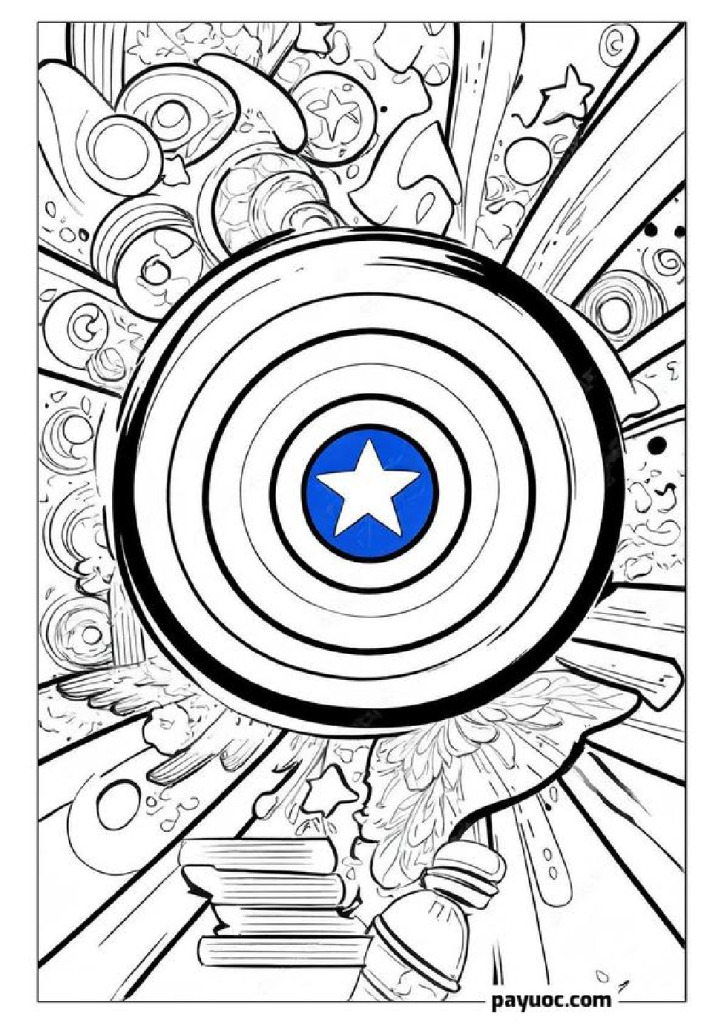 Captain America Coloring Pages