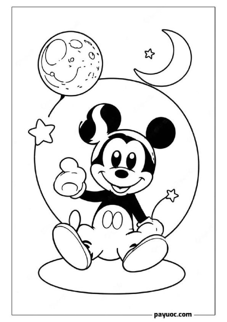 Halloween Mickey Mouse Coloring Pages