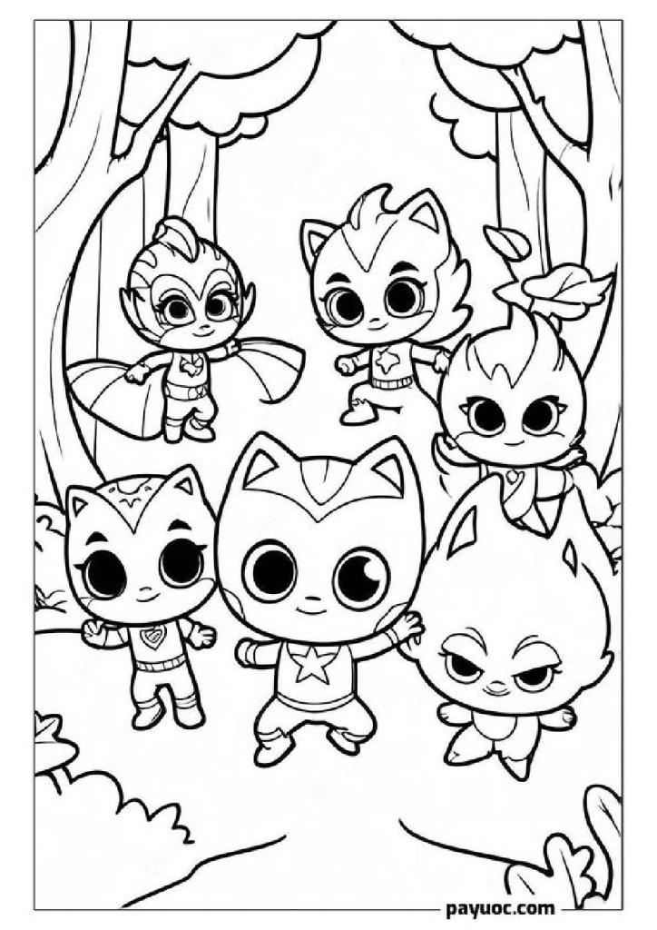 20+ PJ Masks Halloween Coloring Pages (FREE PDFs)