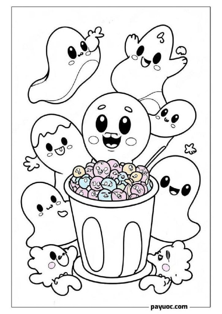 Pluto Halloween Coloring Pages