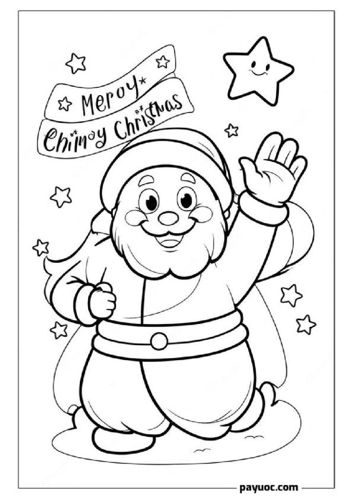 20+ Santa Claus Coloring Pages for Christmas (FREE PDFs)