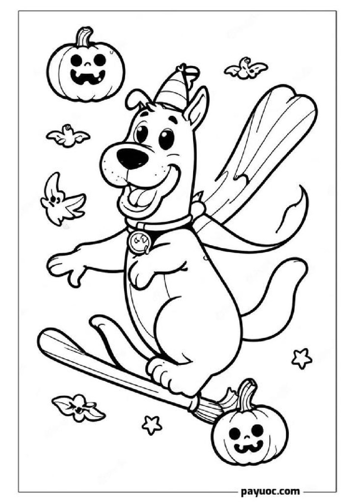 10+ Scooby Doo Halloween Coloring Pages (FREE PDFs)