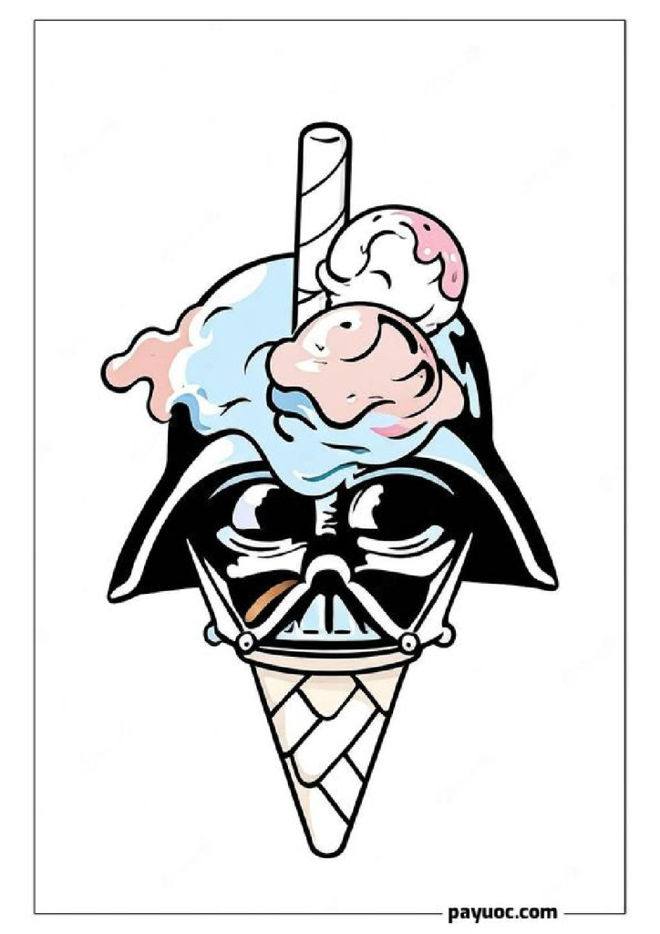 Disney Darth Vader Helmet Coloring Pages