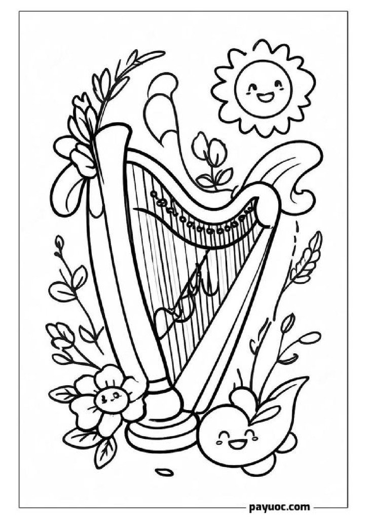 45+ Disney Magic Harp Coloring Pages (FREE PDFs)