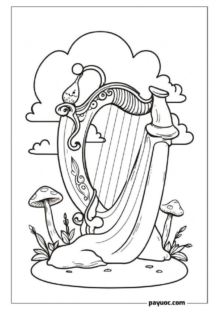 45+ Disney Magic Harp Coloring Pages (FREE PDFs)