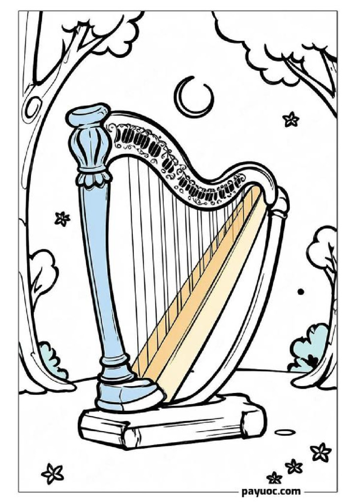 45+ Disney Magic Harp Coloring Pages (FREE PDFs)