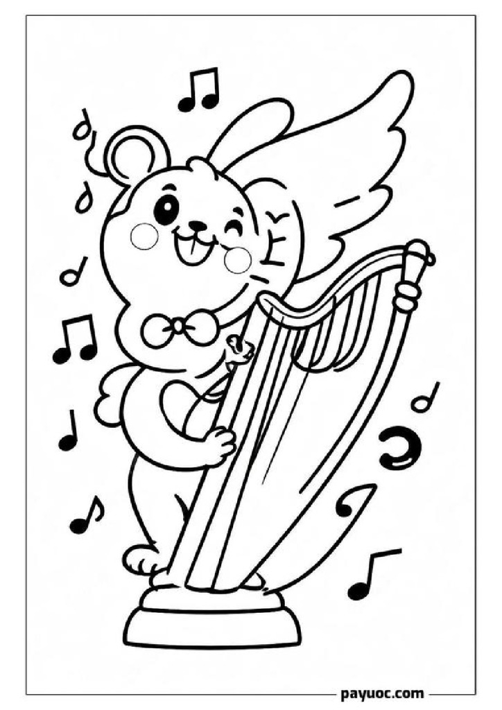 45+ Disney Magic Harp Coloring Pages (FREE PDFs)