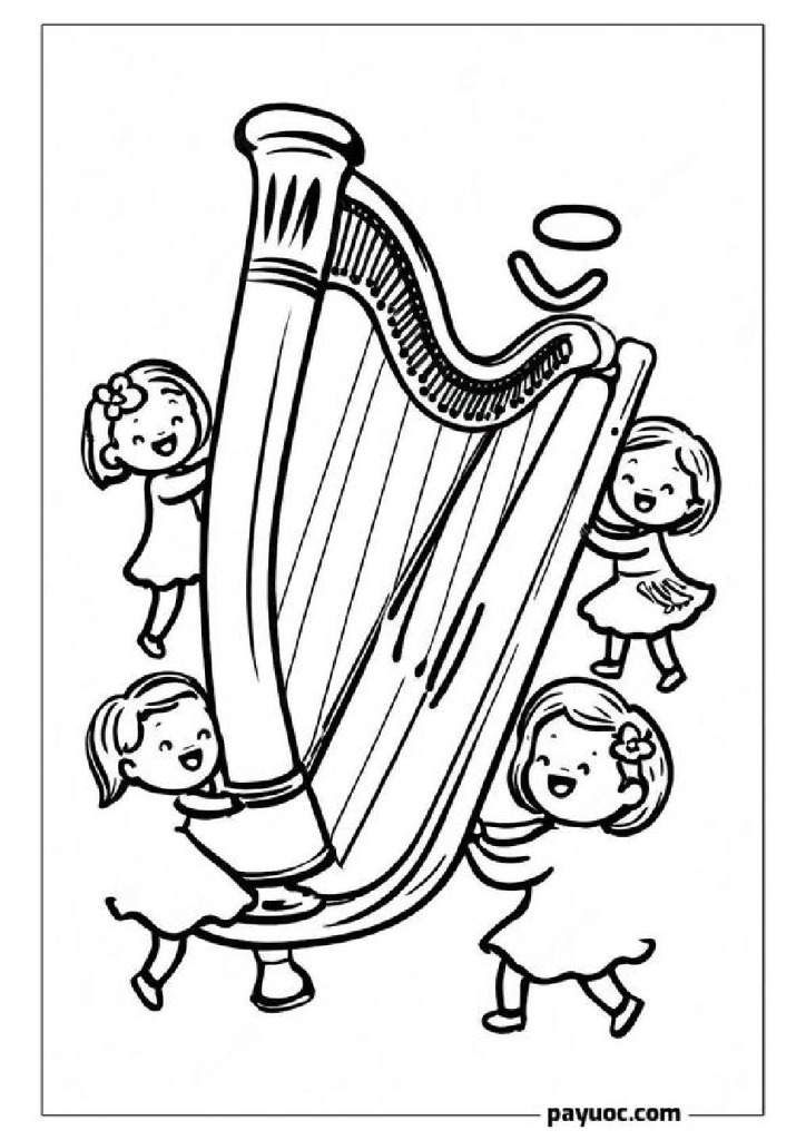 45+ Disney Magic Harp Coloring Pages (FREE PDFs)