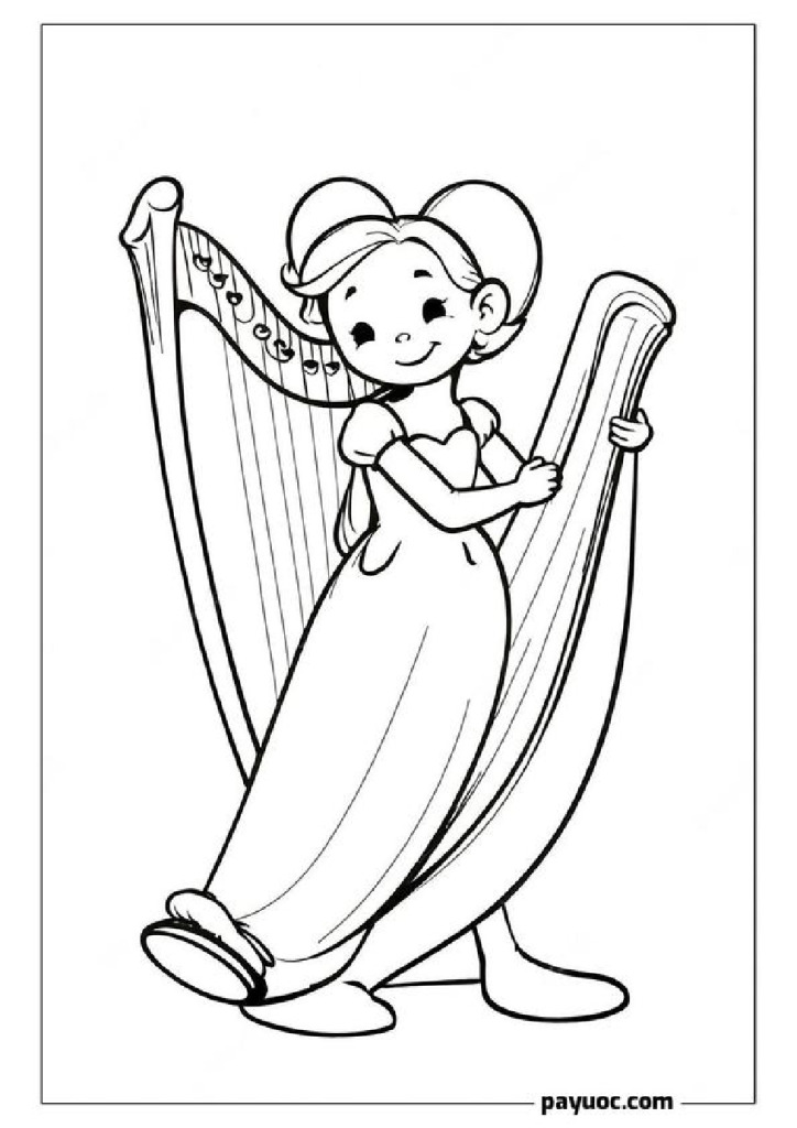 45+ Disney Magic Harp Coloring Pages (FREE PDFs)