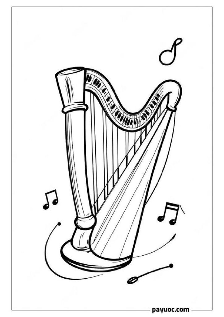 45+ Disney Magic Harp Coloring Pages (FREE PDFs)
