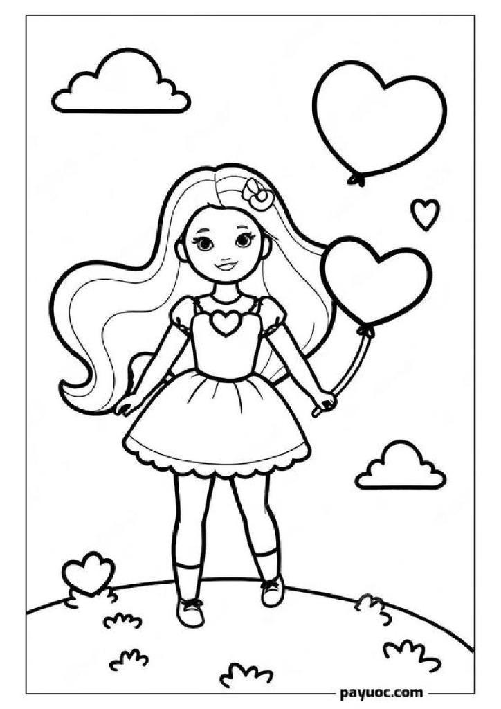 25+ Barbie Valentines Coloring Sheets (FREE PDFs)