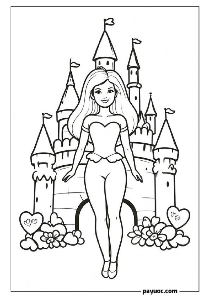 25+ Barbie Valentines Coloring Sheets (FREE PDFs)