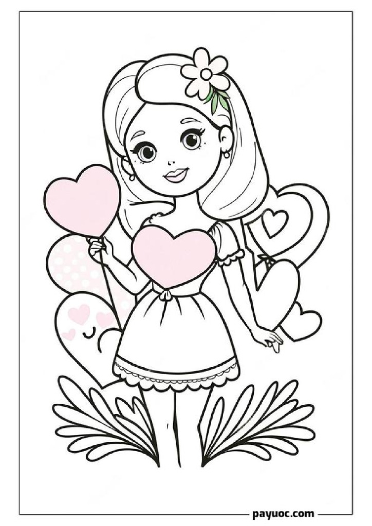 25+ Barbie Valentines Coloring Sheets (FREE PDFs)
