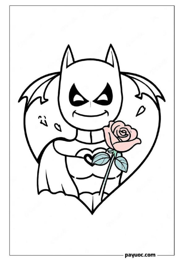 30+ Batman Valentine Coloring Pages (FREE PDFs)