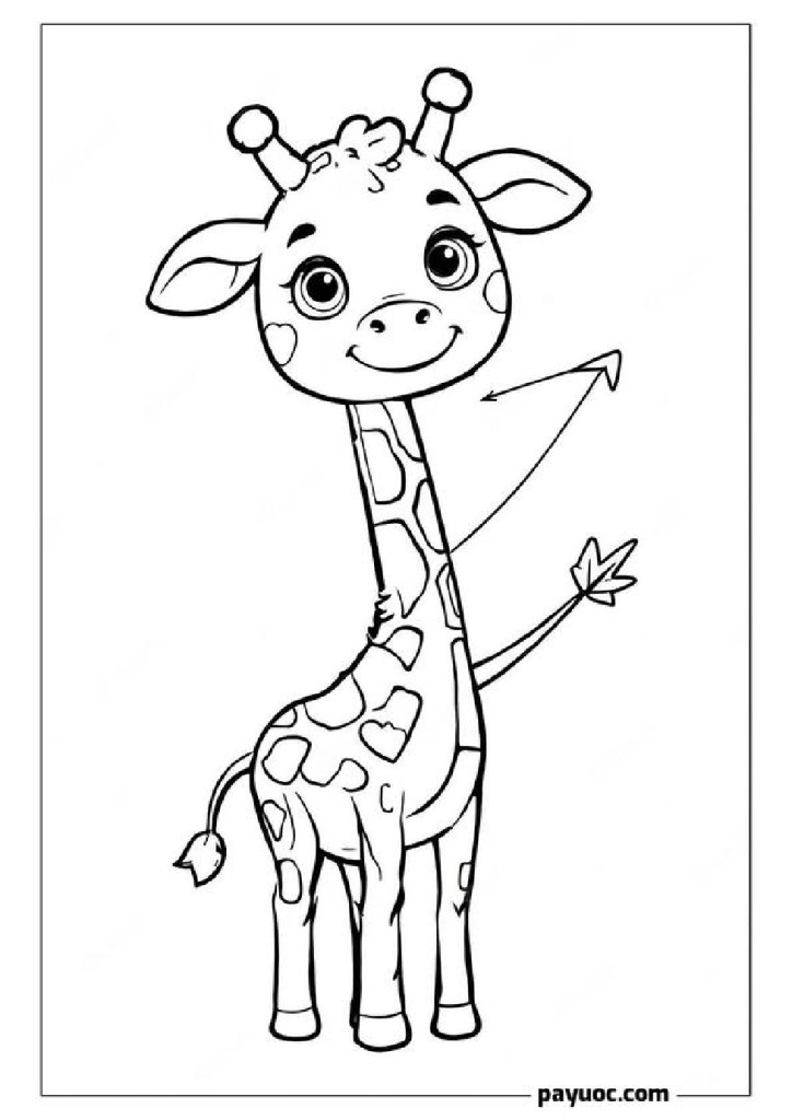 35+ Valentine's Day Giraffe Coloring Pages (FREE PDFs)