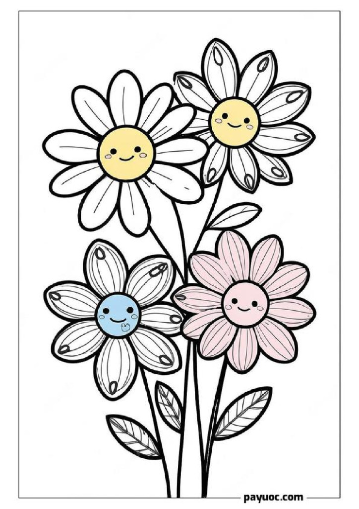 30+ Zentangle Flower Coloring Pages for Kids (FREE PDFs)