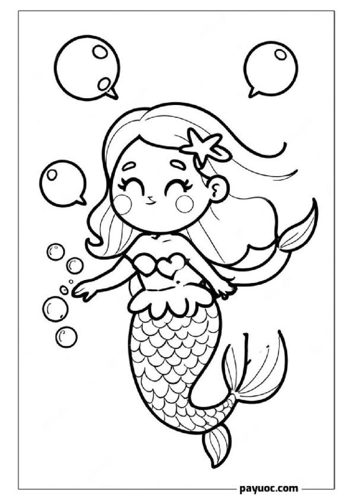 40+ Mermaid Valentine Coloring Pages (FREE PDFs)