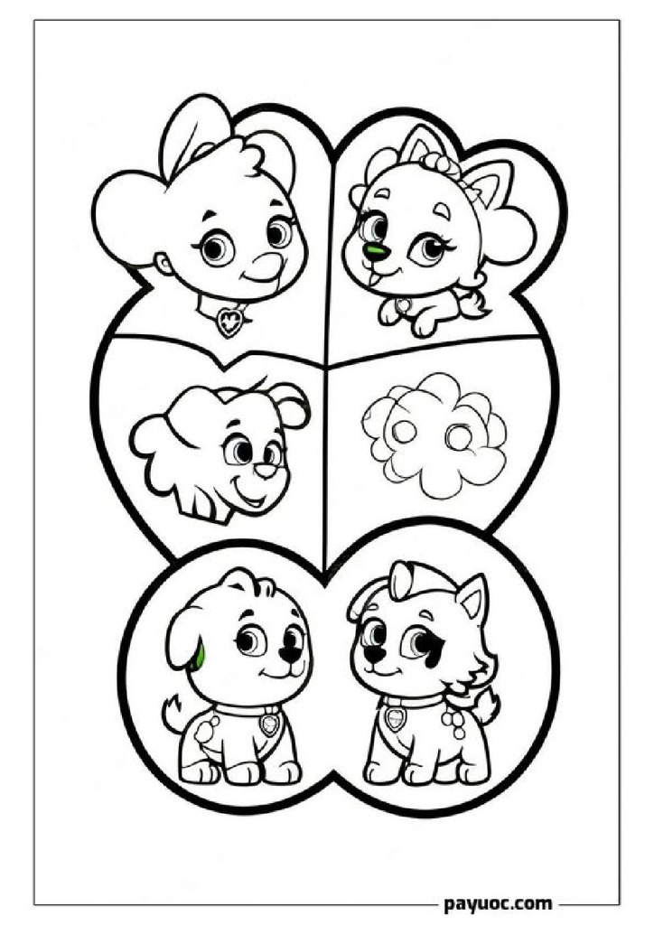 25+ Paw Patrol Valentine's Day Coloring Pages (FREE PDFs)