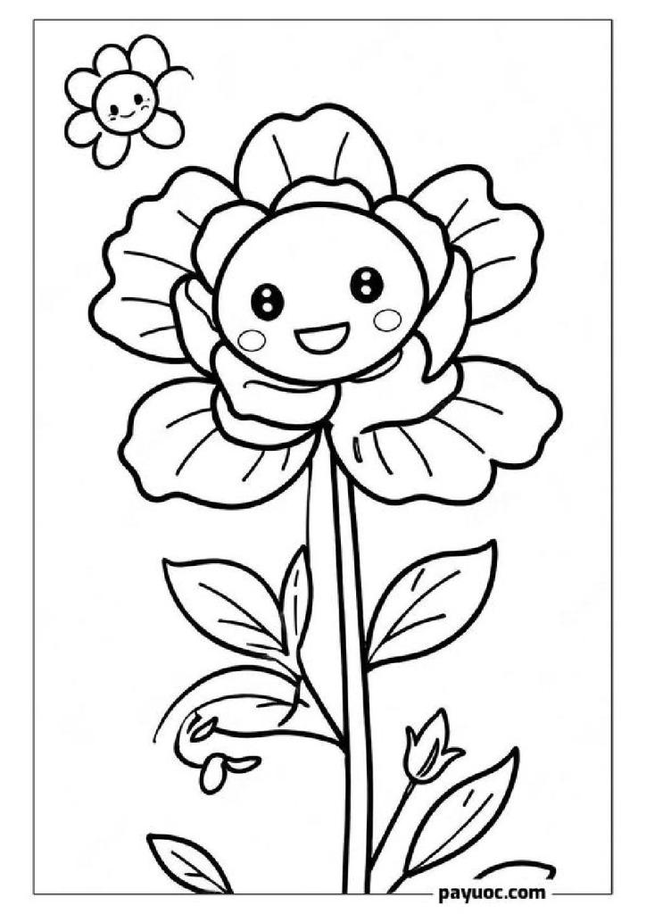 Peony Flower Coloring Pages