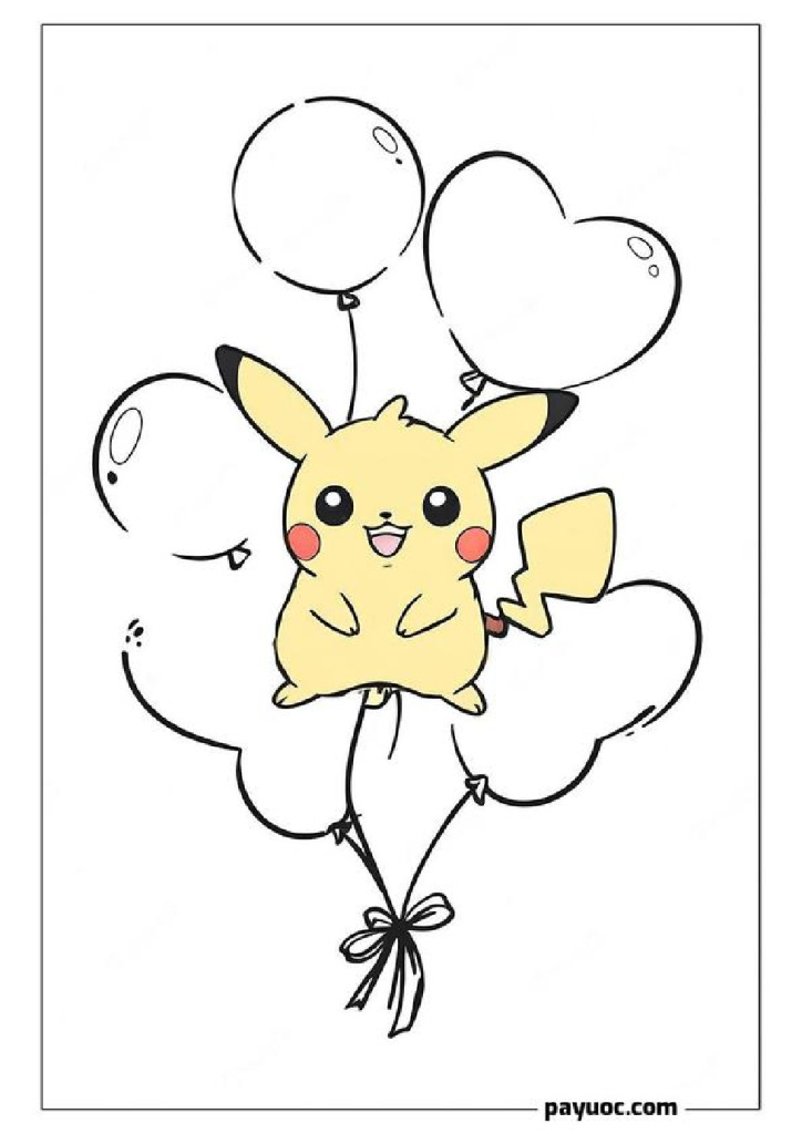 30+ Pikachu Valentine Coloring Page (FREE PDFs)