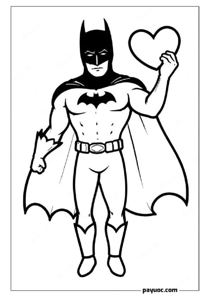 30+ Batman Valentine Coloring Pages (FREE PDFs)
