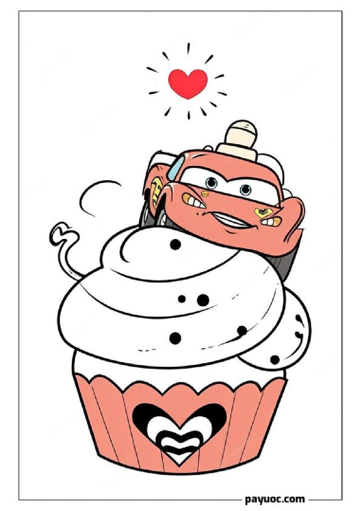 40+ Lightning McQueen Valentine's Coloring Pages (FREE PDFs)