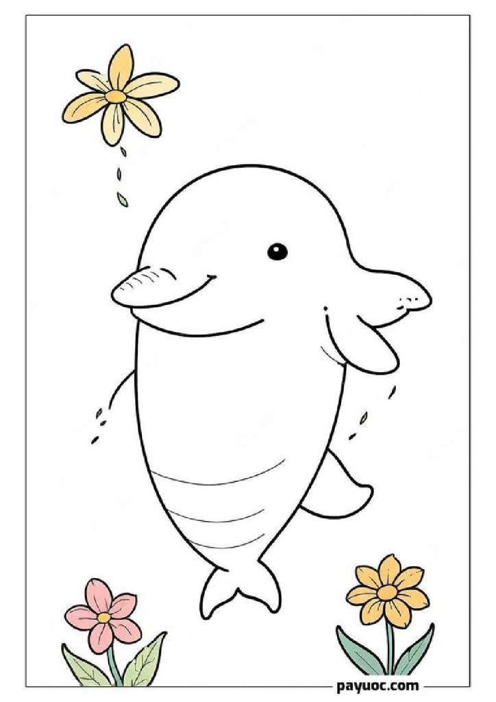 30+ Beluga Coloring Pages for Kids (FREE PDFs)