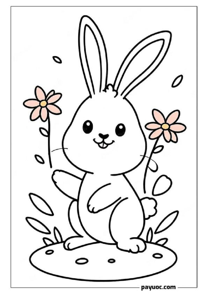 35+ Printable Rabbit Coloring Pages (FREE PDFs)