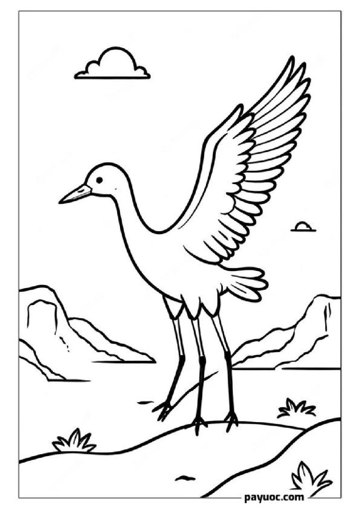 Crane in Flight