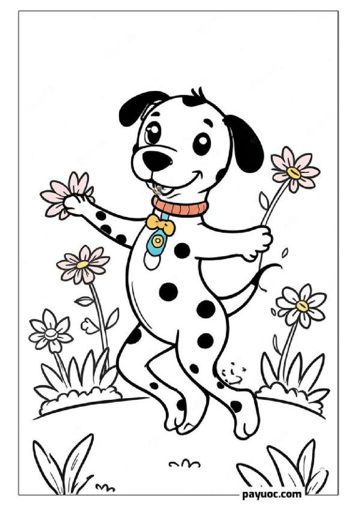 Festive Dalmatian Florals