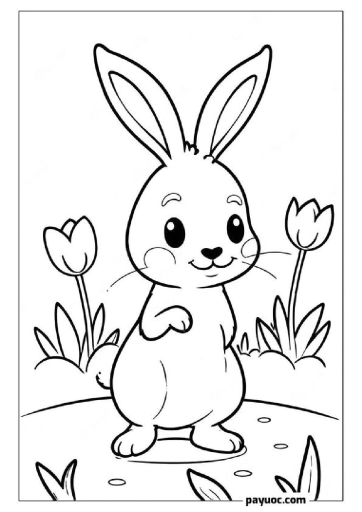 35+ Hare Coloring Pages for Kids (FREE PDFs)