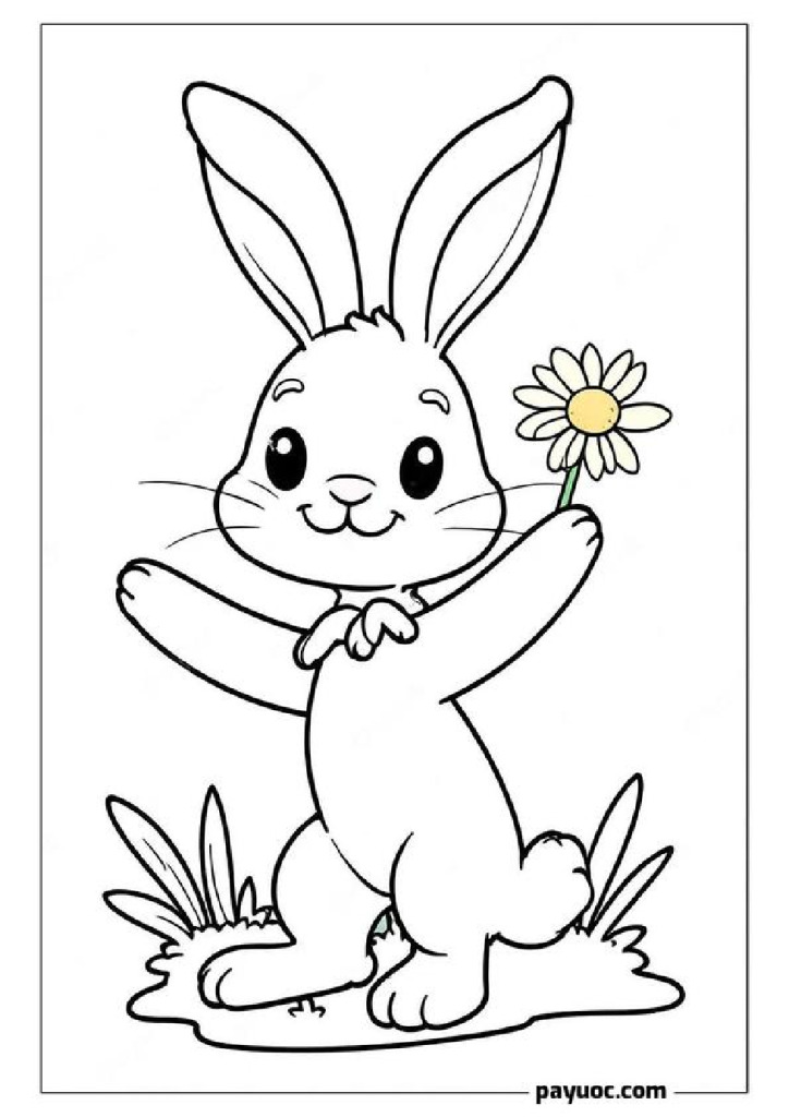 35+ Hare Coloring Pages for Kids (FREE PDFs)