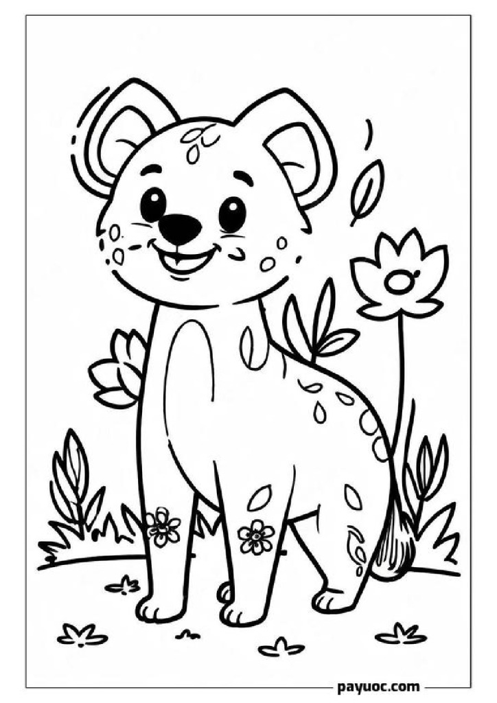 Hyena’s Flower Playtime