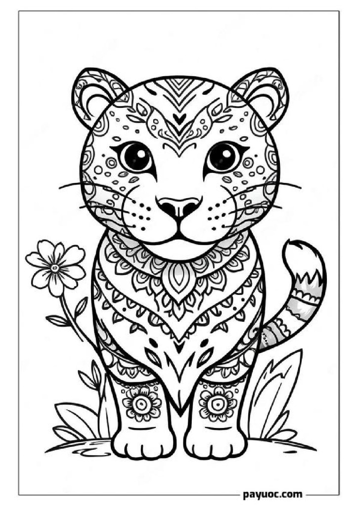 Jaguar in Flower World