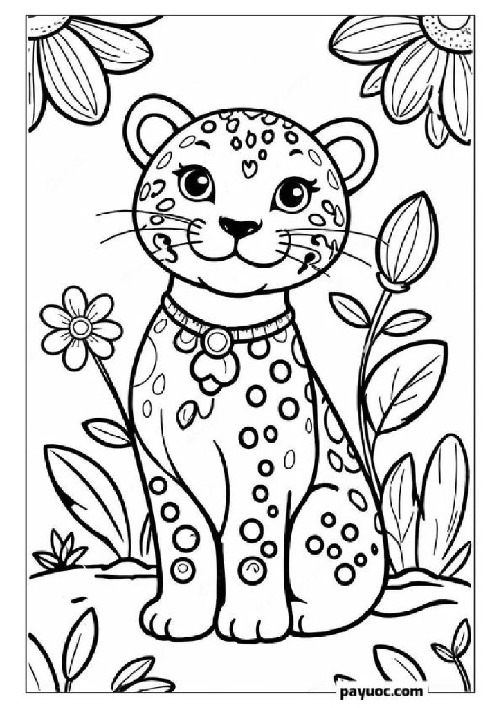 Leopard and Garden Friends