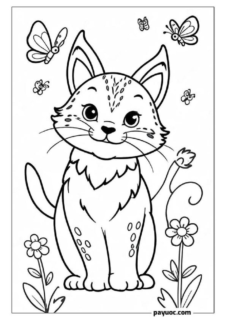 Lynx Coloring Pages for Kids