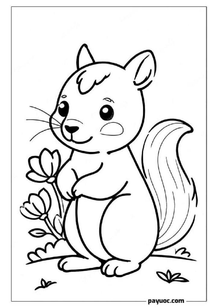 Squirrel in Bloom