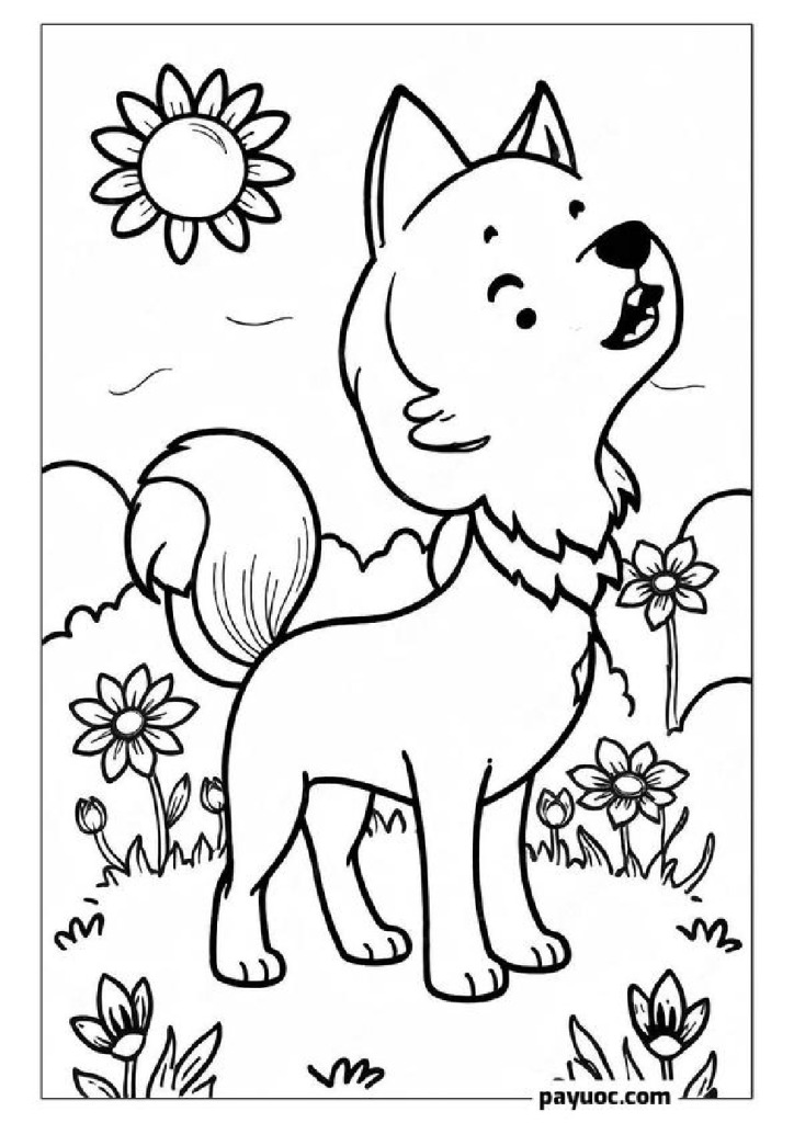 Wolf Coloring Pages for Kids
