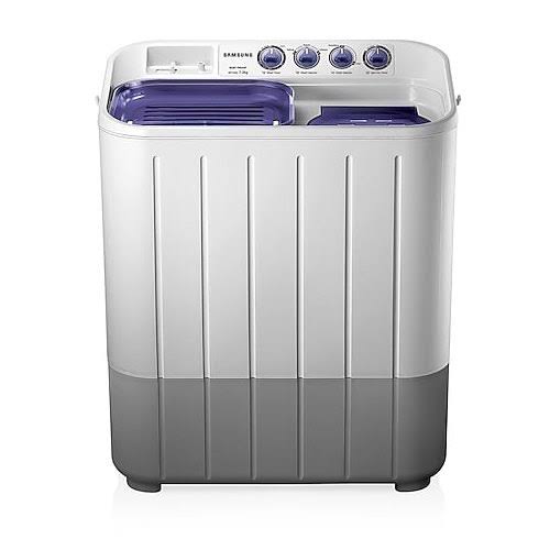 Samsung 7.2 kg Semi-Automatic Top Loading Washing Machine (White and Blue, Center Jet Pulsator)