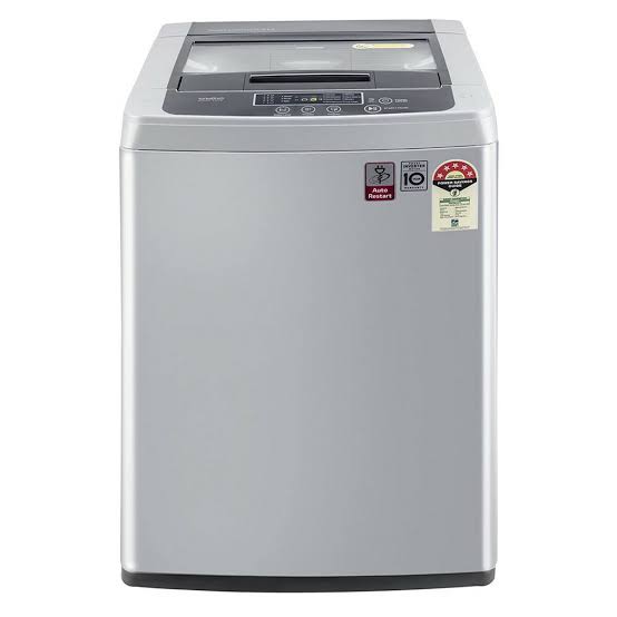 LG 6.5 kg 5 star Smart Inverter Fully Automatic Top Loading Washing Machine ( middle Free silver)