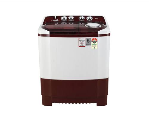 LG 7.5 KG Semi-Automatic Top Loading Washing Machine (P7515SRAZ, Burgundy, Roller Jet Pulsator)